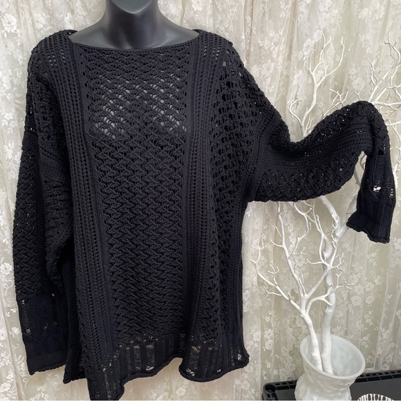 In The Style Sweaters - In The Style Special Limited Edition Sweater by Lorna Lux Deep Black Knit NWOT